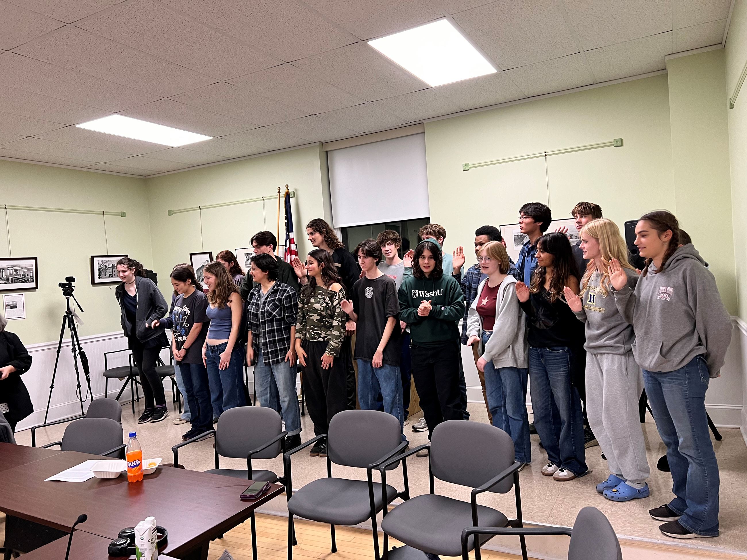 Image of Youth Commission Swearing In