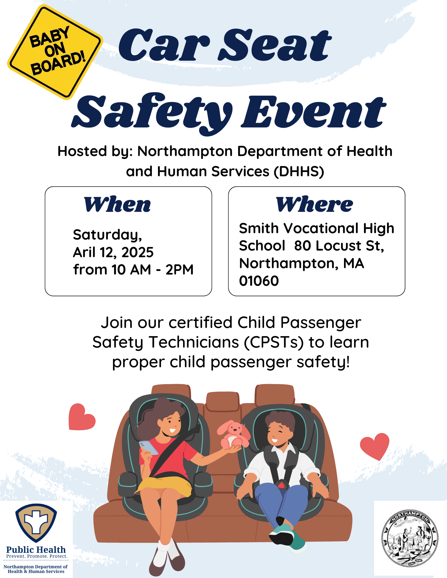 Car Seat Safety Event Flyer